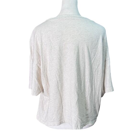 Aerie Womens Sz M Holiday You're On My Wishlist Sparkle Boxy Tee Comfy Casual - Picture 6 of 7